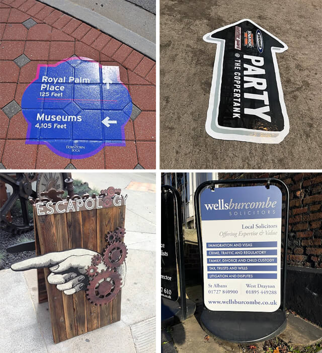 Pavement Signs and A-Frames
